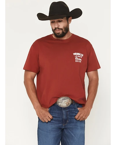 Wrangler X Coors Banquet Men's Chest Logo Short Sleeve Graphic T-Shirt