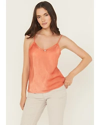 Originality Women's Sienna Solid Sleeveless Satin Cami