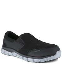 Reebok Men's Black Slip-On Sublite Work Shoes - Alloy Toe