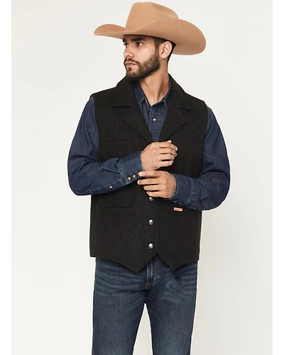 Panhandle Slim Men's Montana Wool Button-Down Vest