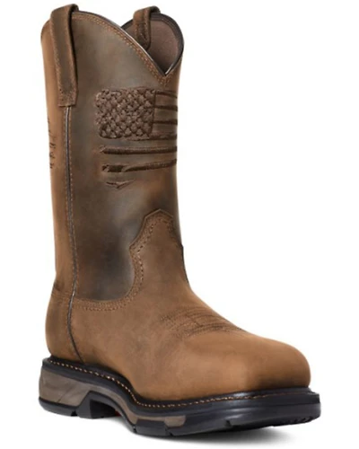 Ariat Men's WorkHog® Patriot Waterproof Western Work Boots - Carbon Toe
