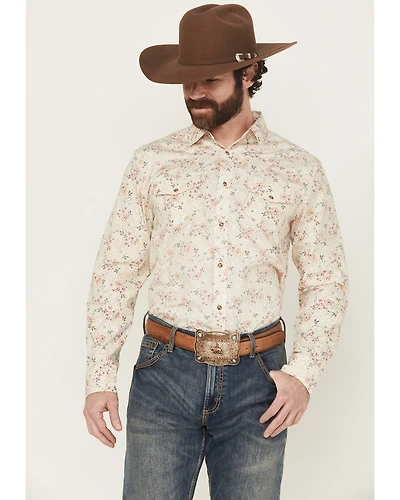 Gibson Trading Co Men's Solstice Floral Print Long Sleeve Snap Stretch Western Shirt