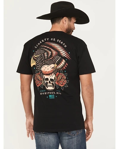Howitzer Men's Liberty or Death Short Sleeve Graphic T-Shirt
