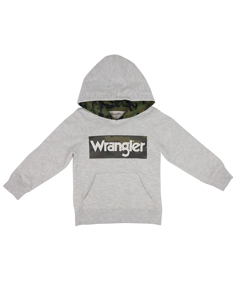 Wrangler Toddler Boys' Logo Graphic Hooded Sweatshirt