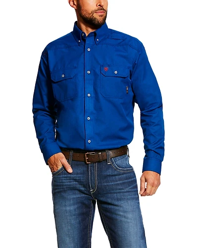 Ariat Men's FR Featherlight Long Sleeve Button Down Work Shirt
