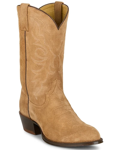 Tony Lama Men's Plano Suede Western Boots - Round Toe