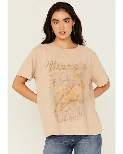 Wrangler Women's Ride Of Life Short Sleeve Graphic Tee