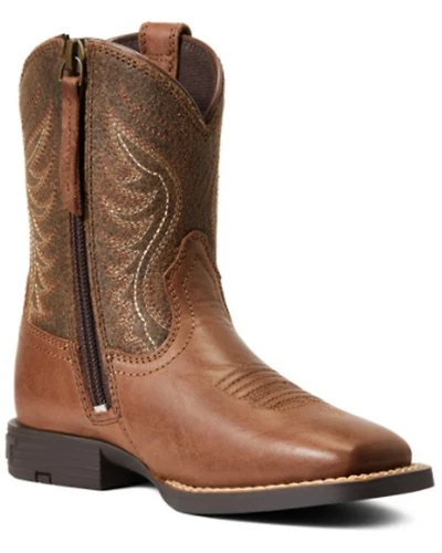 Ariat Boys' Amos Easy Fit Western Boot - Broad Square Toe