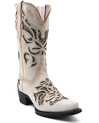 Ferrini Women's Sasha Inlay Western Boots - Snip Toe