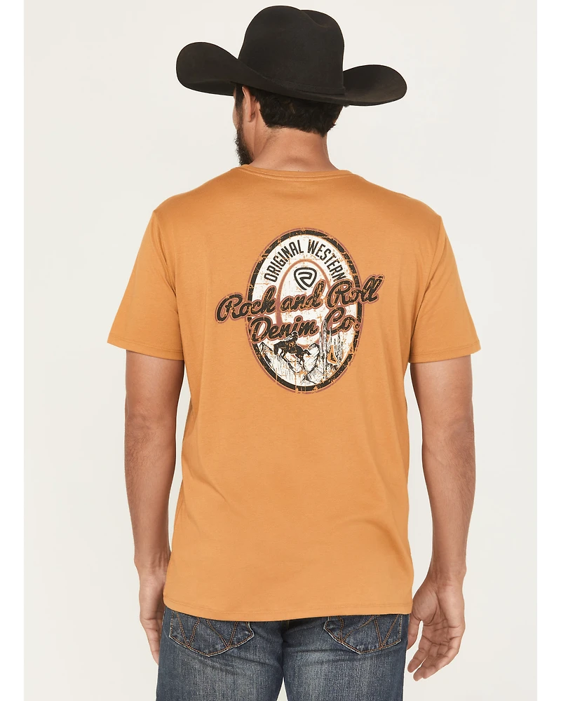 Rock & Roll Denim Men's Logo Short Sleeve Graphic T-Shirt