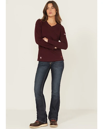 Ariat Women's Rebar Mid Rise Durastretch Riveter Work Bootcut Jeans