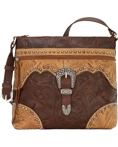 American West Women's Saddle Ridge Zip Top Shoulder Bag