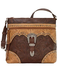 American West Women's Saddle Ridge Zip Top Shoulder Bag