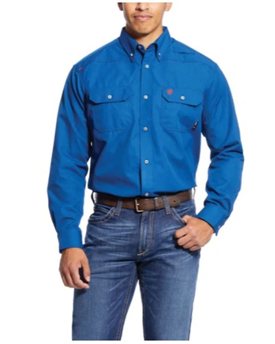 Ariat Men's FR Featherlight Long Sleeve Button-Down Work Shirt - Big
