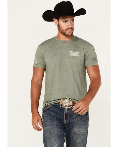 Kick Brass Men's For God and Country Short Sleeve Graphic T-Shirt