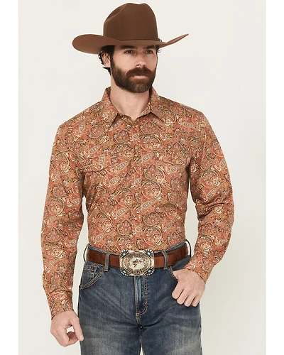 Gibson Trading Co Men's Wild Fire Medallion Print Long Sleeve