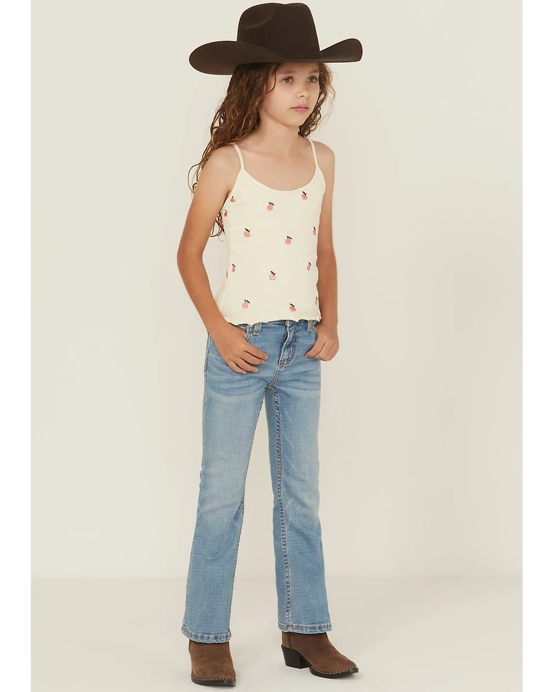 Shyanne Little Girls' Light Wash Shayla Bootcut Stretch Denim Riding Jeans