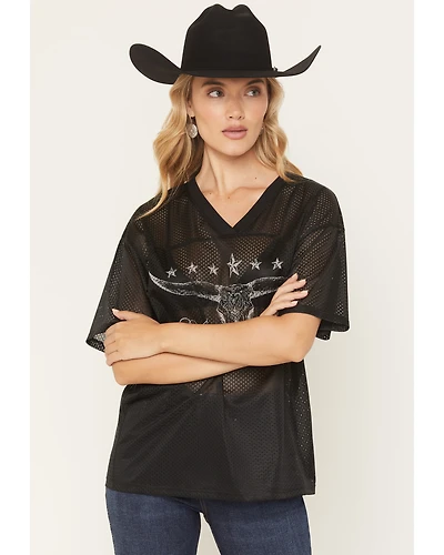 Youth Revolt Women's Steerhead Short Sleeve Graphic Jersey Shirt