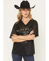 Youth Revolt Women's Steerhead Short Sleeve Graphic Jersey Shirt