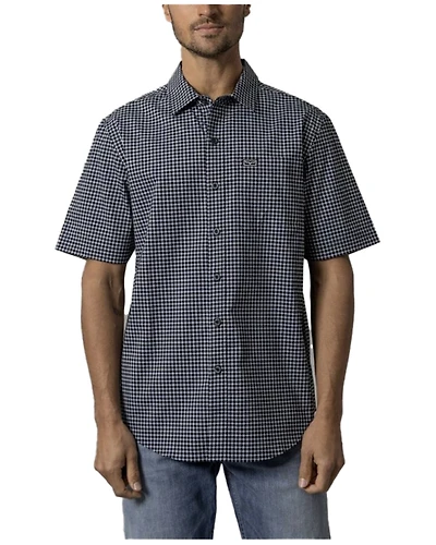 Kimes Ranch Men's MC Copper Plaid Print Short Sleeve Button-Down Stretch Performance Shirt