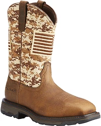 Ariat Men's WorkHog® Patriot Camo Boots - Square Toe