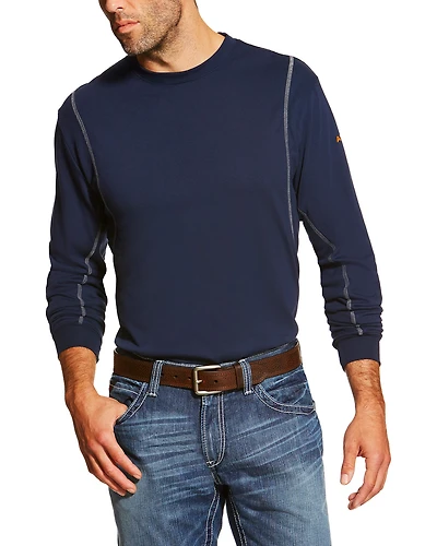 Ariat Men's FR Crew Neck Long Sleeve T-Shirt - Tall