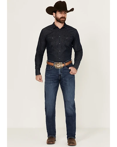 Wrangler 20X Men's Warren Medium Wash Slim Straight Stretch Denim Jeans - Tall