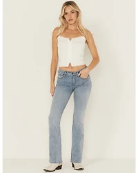 Idyllwind Women's Rebel Mid Rise Bootcut Super Stretch Denim Jeans