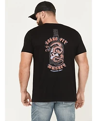 Moonshine Spirit Men's Snake Pit Whiskey Short Sleeve Graphic T-Shirt