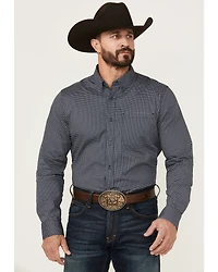 Cody James Men's Chris Geo Print Long Sleeve Button-Down Stretch Western Shirt