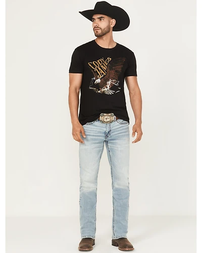 Cody James Men's Cyclone Wash Jackson Slim Straight Stretch Denim Jeans