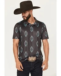 Hooey Men's Weekender Southwestern Print Polo Shirt