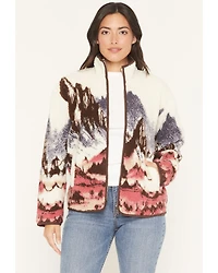 Shyanne Women's Cascade Zip Front Sherpa Jacket