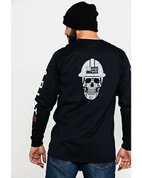 Ariat Men's FR Roughneck Back Skull Graphic Long Sleeve Work T-Shirt - Tall