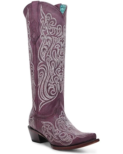 Corral Women's Glow the Dark Tall Western Boots - Snip Toe