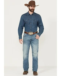 Wrangler Retro Men's 88MWZ Medium Wash Slim Straight Stretch Denim Jeans