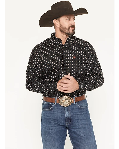 Ariat Men's Thorn Geo Print Long Sleeve Button-Down Western Shirt