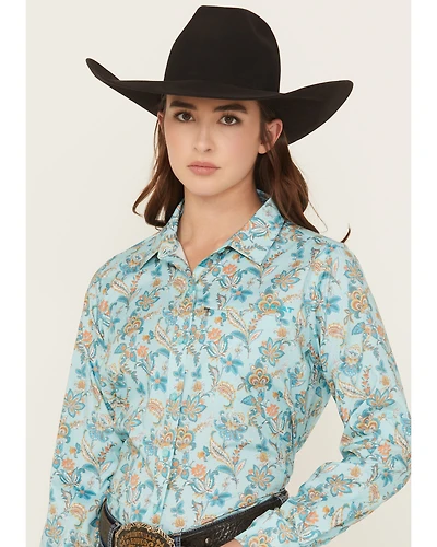 Ariat Women's VentTEK Floral Paisley Print Long Sleeve Button-Down Stretch Western Shirt