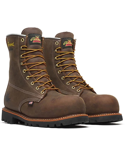 Thorogood Men's 8" Crazy Horse Waterproof Work Boots - Composite Toe