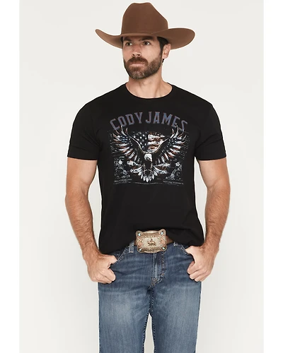 Cody James Men's Eagle Patriotic Short Sleeve Graphic T-Shirt