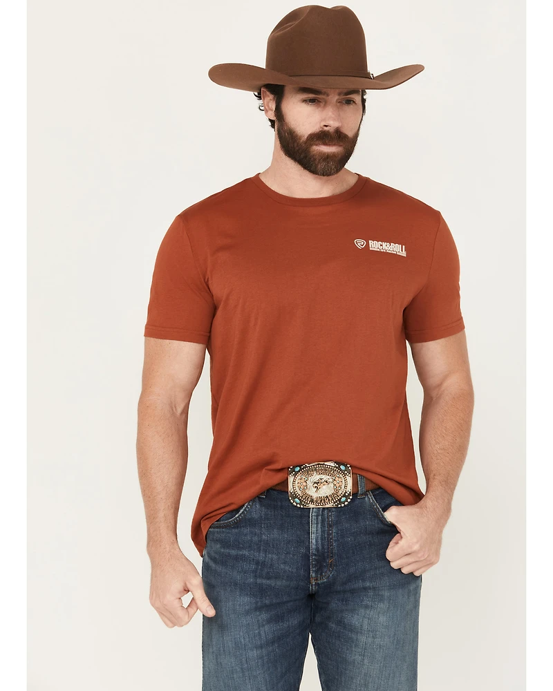 Rock & Roll Denim Men's Boot Barn Exclusive Longhorn Skull Short Sleeve Graphic T-Shirt