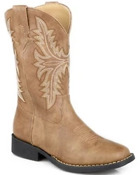 Roper Little Girls' Luke Western Boots - Broad Square Toe