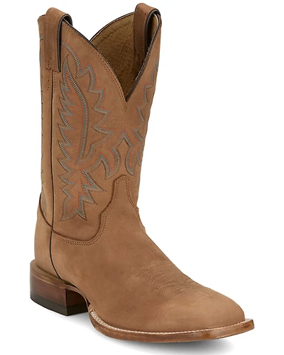 Justin Men's Rancho Western Boots - Broad Square Toe