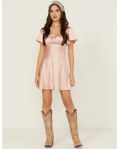 Originality Women's Emma Satin Mini Dress