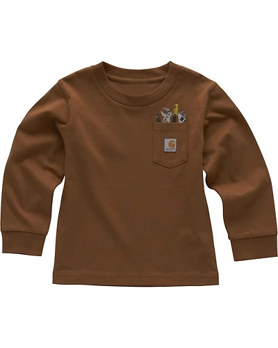 Carhartt Toddler Boys' Tool Pocket Long Sleeve Graphic T-Shirt