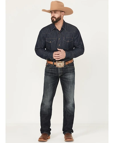 Ariat Men's Boot Barn Exclusive Bart Keith Dark Wash Relaxed Bootcut Denim Jeans