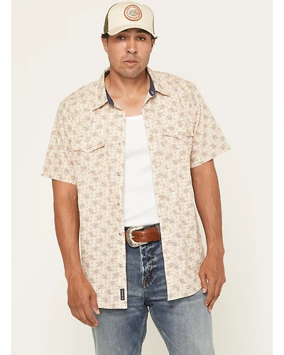 Moonshine Spirit Men's Block Party Floral Print Short Sleeve