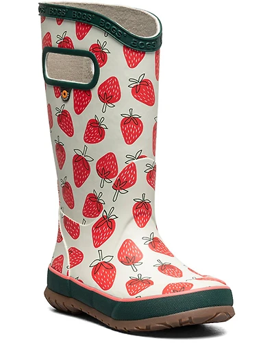 Bogs Boys' Skipper II Strawberries Rainboots