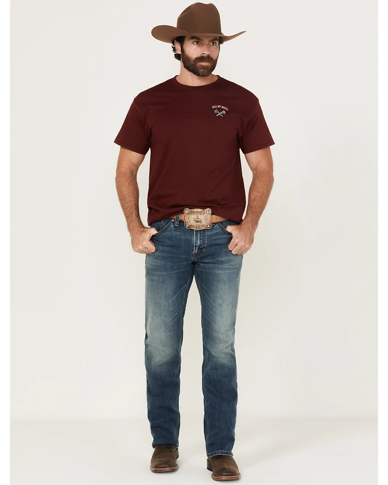 RANK 45® Men's Roadrunner Wash Ambush Slim Straight Stretch Denim Jeans - Tall