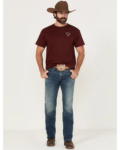 RANK 45® Men's Roadrunner Wash Ambush Slim Straight Stretch Denim Jeans - Tall